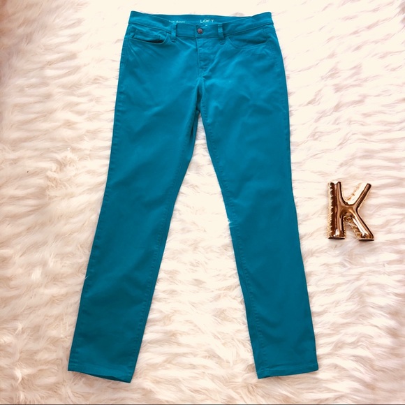 LOFT Denim - Loft teal blue skinny jeans size 29